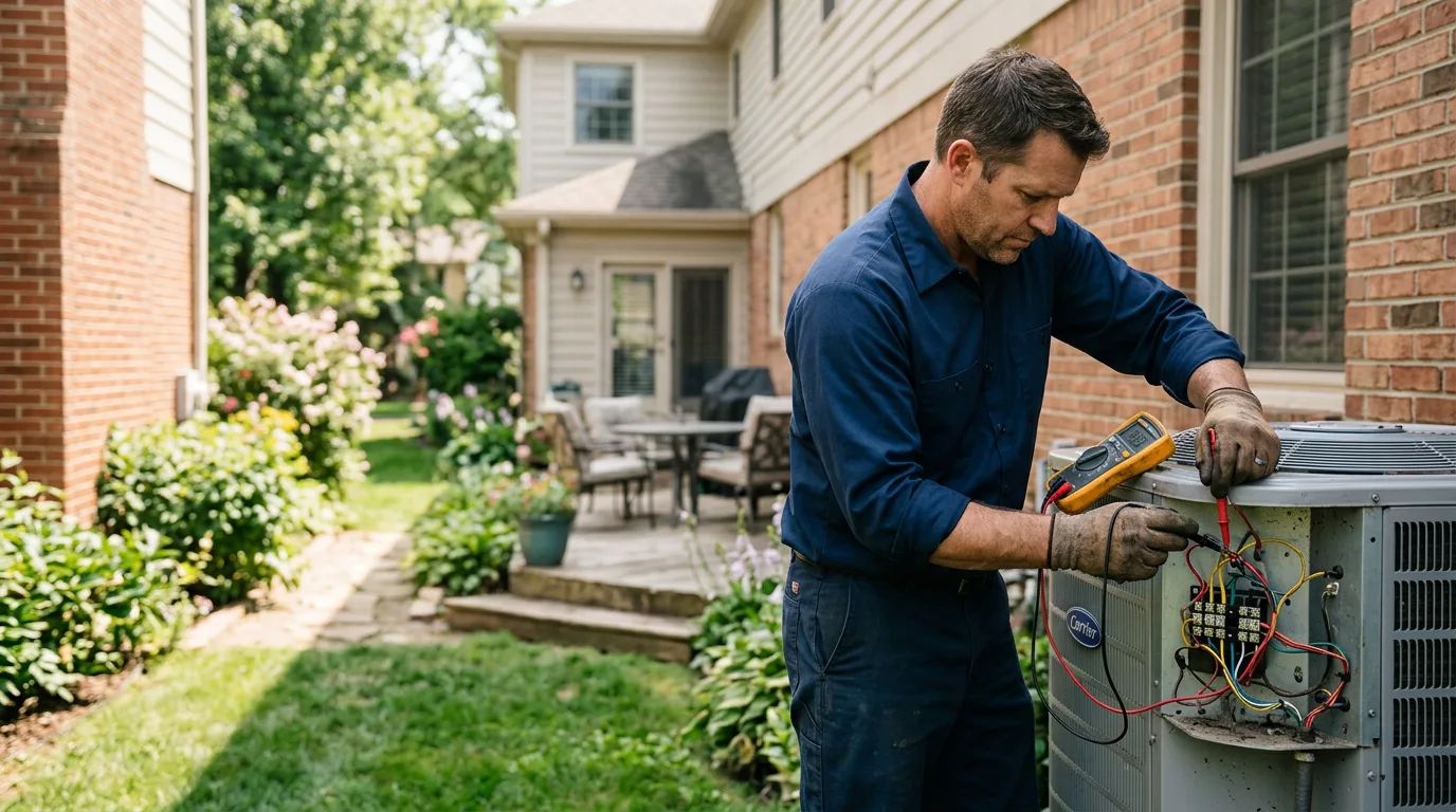HVAC technician working near Gates, OR